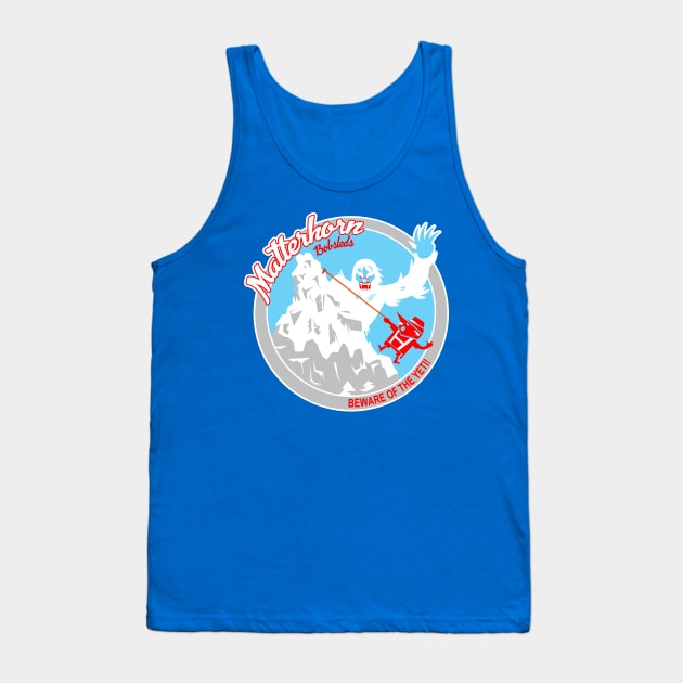 Matterhorn Bobsleds (red, blue, white) Tank Top by brodiehbrockie